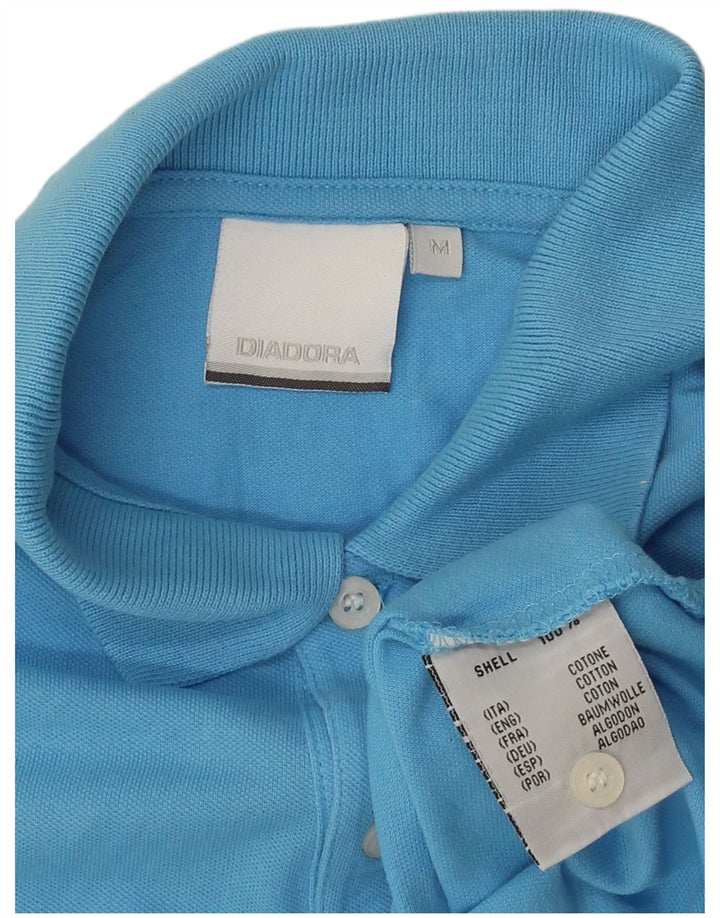 Polo Uomo Diadora Blu Medio in Cotone