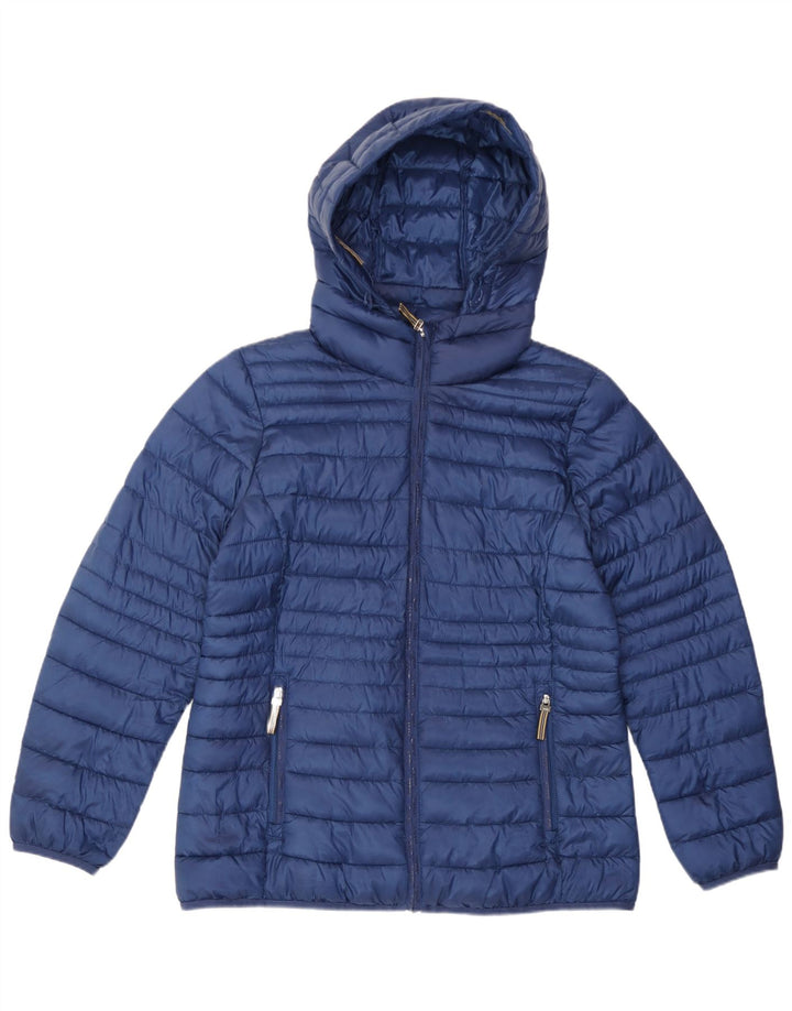 Giacca imbottita con cappuccio da donna Esprit UK 18 XL poliestere blu