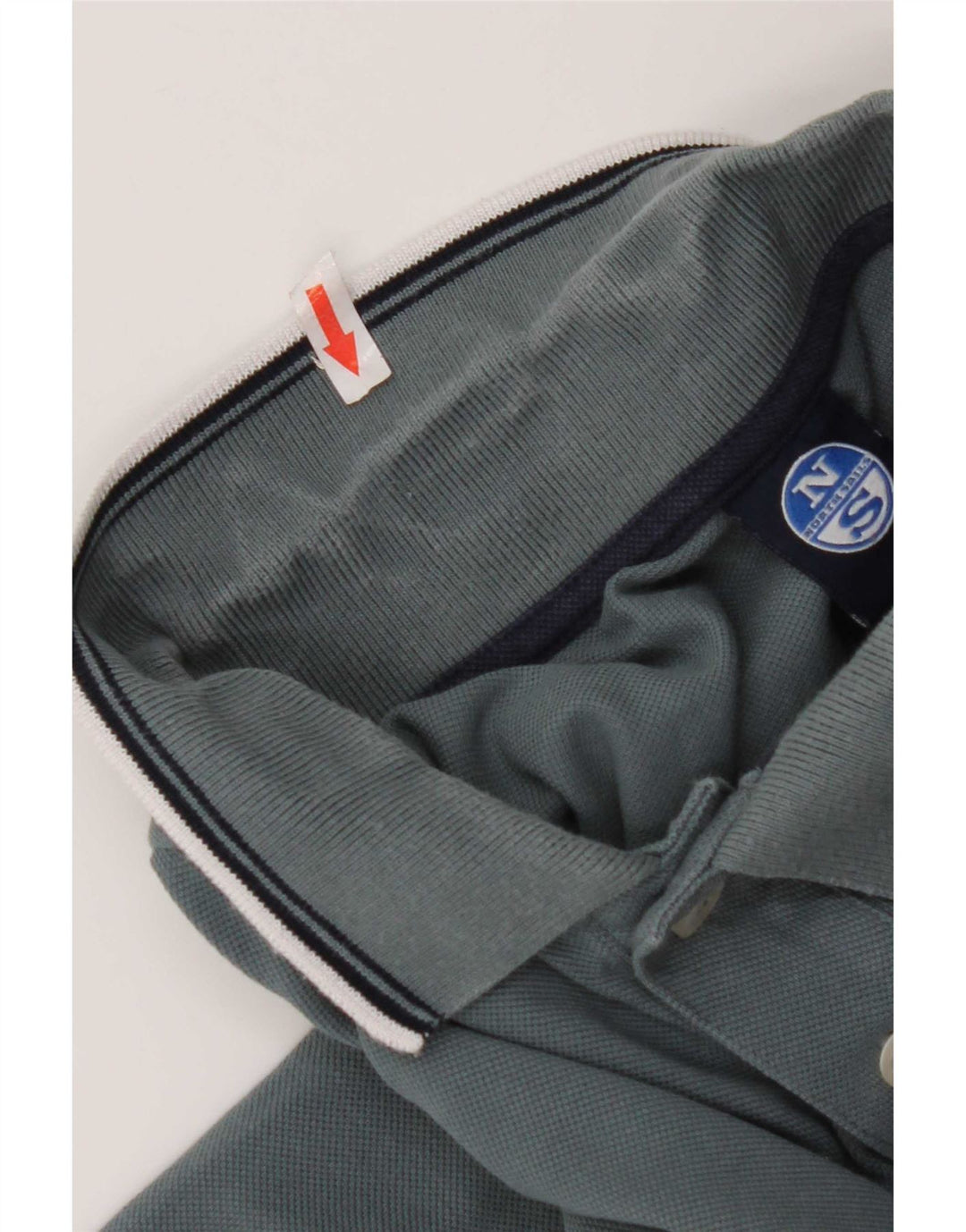 Polo da uomo North Sails in cotone grigio medio