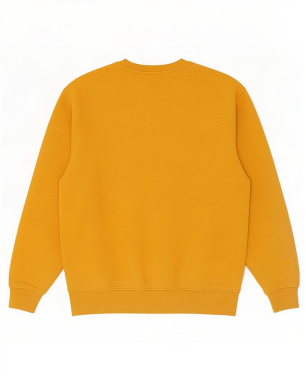 Felpa da donna con vestibilità ampia con grafica Zara, taglia UK 14, grande, cotone giallo