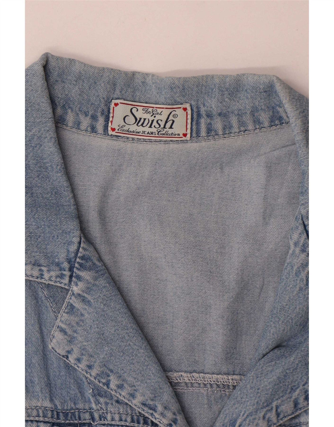 Gilet in denim per ragazze Swish 11-12 anni blu