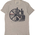 T-shirt grafica da uomo Jack Wills Top XS in cotone grigio