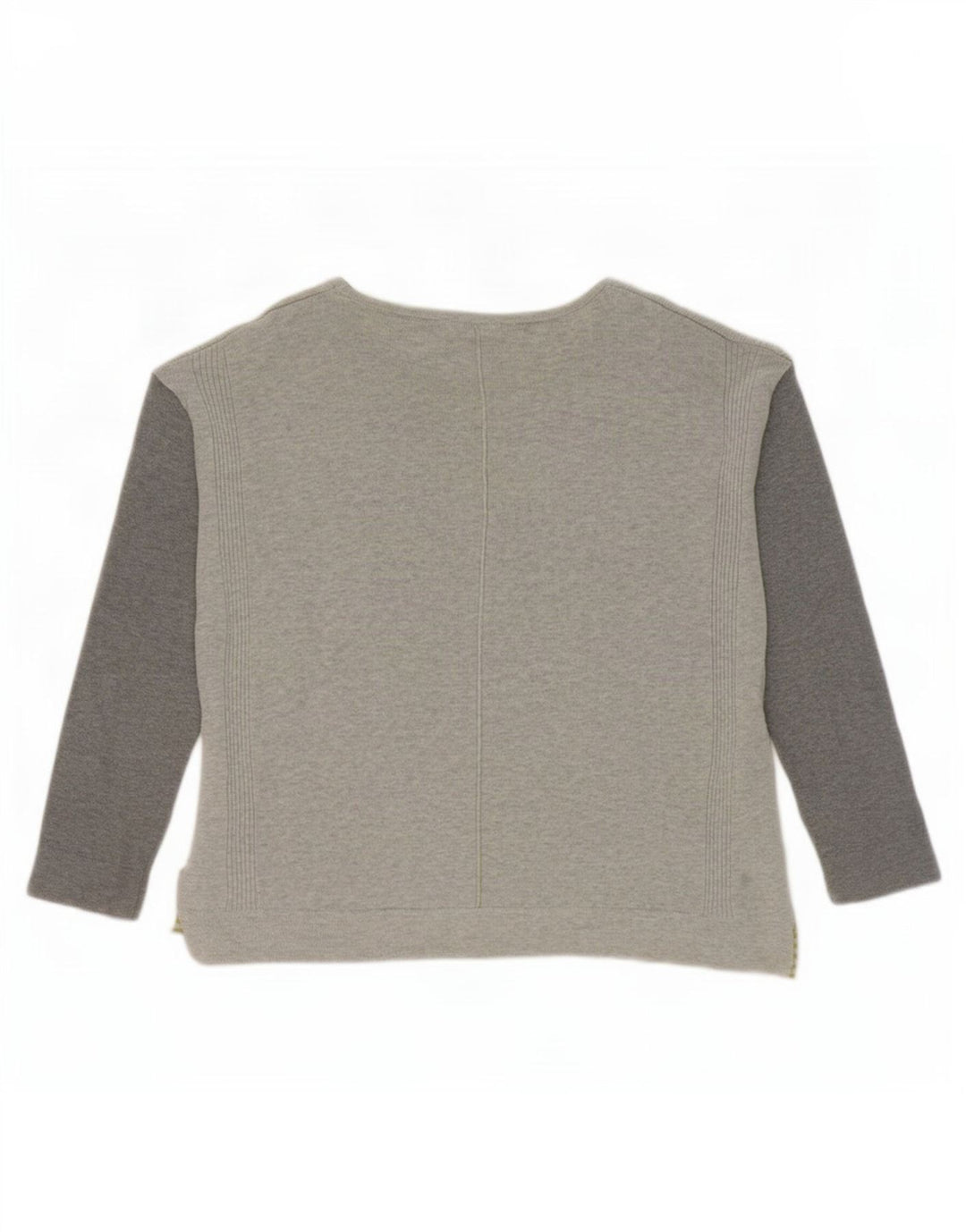 Maglione maglione con scollo a barca da donna White Stuff UK 12 Blocco colore grigio medio