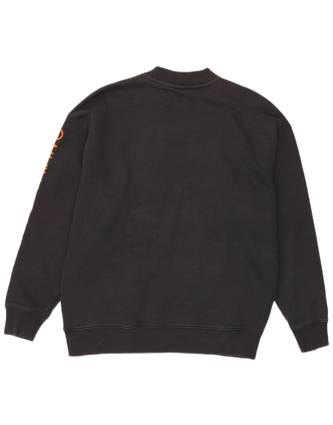 Calvin Klein Jeans Felpa grafica da uomo Maglione piccolo cotone nero