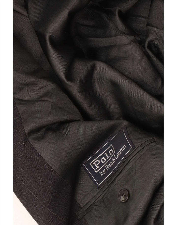 Polo Ralph Lauren Giacca blazer a 2 bottoni da uomo UK 38 media a righe nere