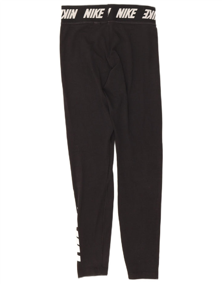 Leggings grafici da donna Nike UK 8 piccoli in cotone nero