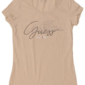 Guess T-shirt grafica da donna Top UK 12 Medium White Cotton