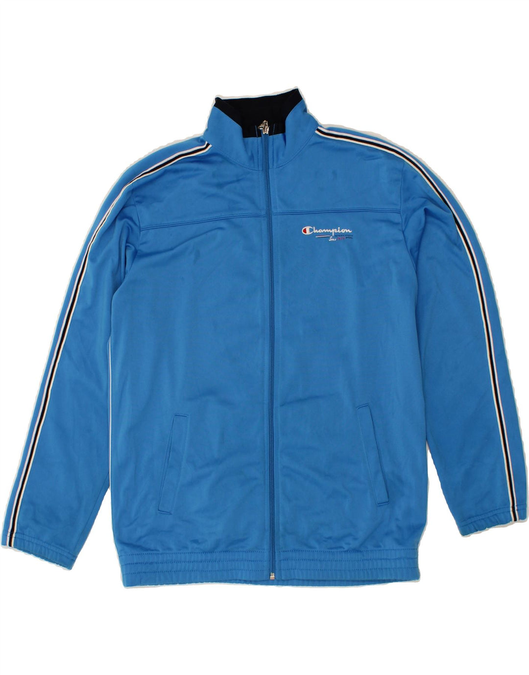 CHAMPION Boys Tracksuit Top Jacket 13-14 Years XL Blue Polyester Vintage Champion and Second-Hand Champion from Messina Hembry 