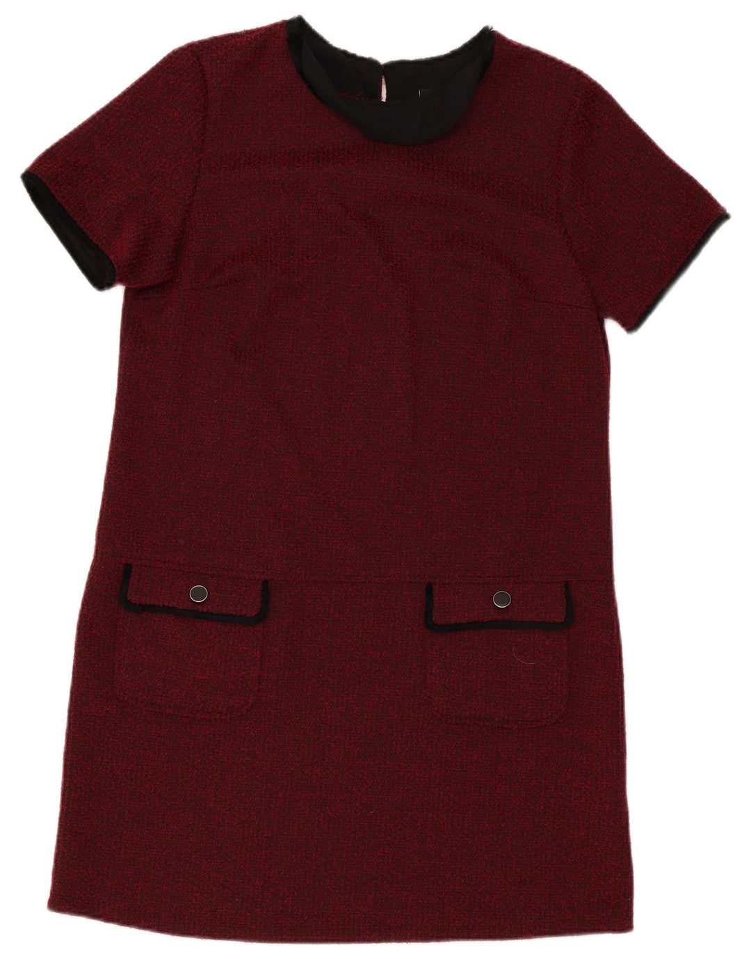 Abito a trapezio da donna Wallis UK 14 Grande poliestere bordeaux