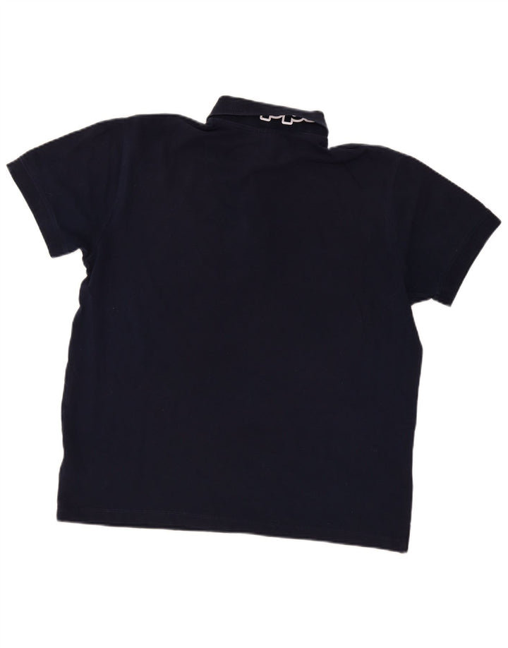 Polo grafica da uomo Kappa grande in cotone blu navy