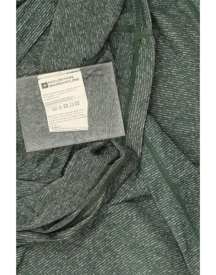 T-shirt da uomo Mountain Warehouse Top grande in nylon chiazzato verde