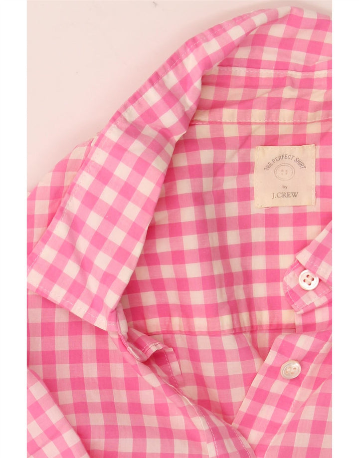 Camicia da donna J. CREW UK 14 a quadretti rosa medio