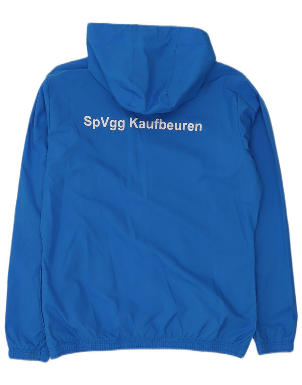 Giacca da ginnastica da uomo con cappuccio grafico PUMA in poliestere blu medio