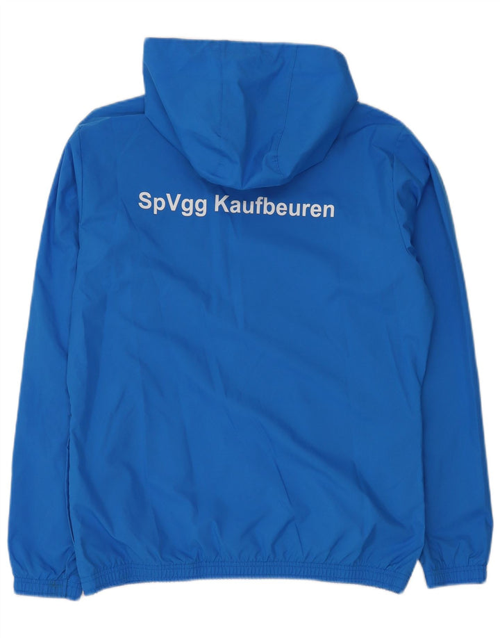 Giacca da ginnastica da uomo con cappuccio grafico PUMA in poliestere blu medio