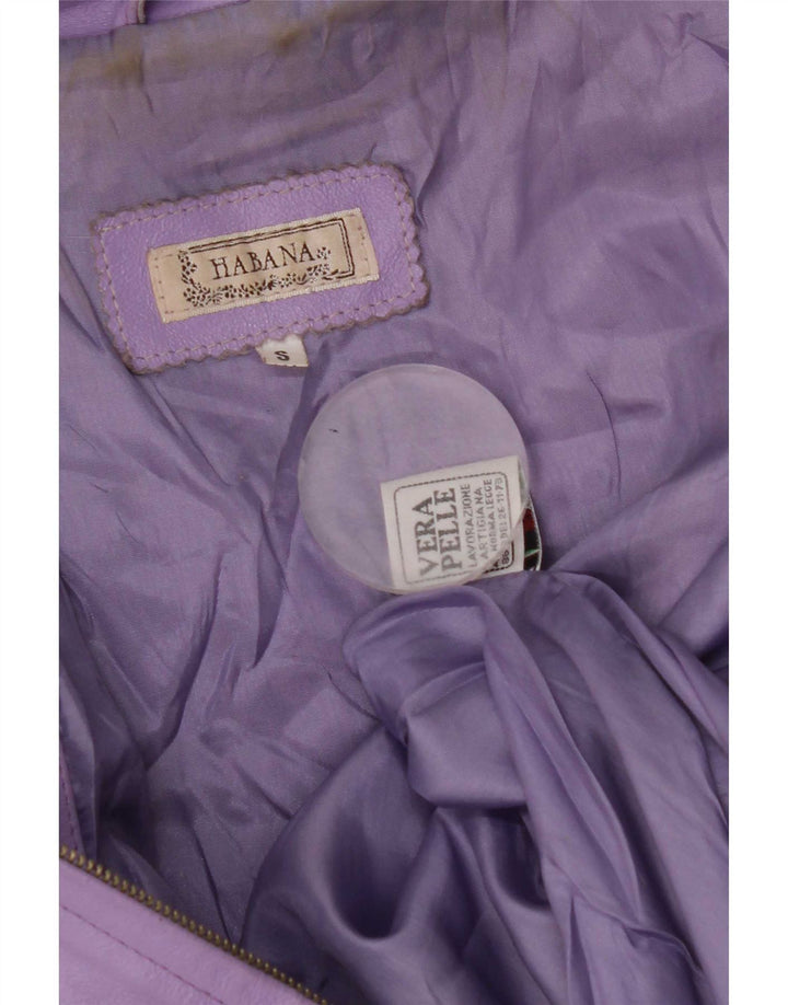 Giacca in pelle da donna Habana UK 10 piccola pelle viola