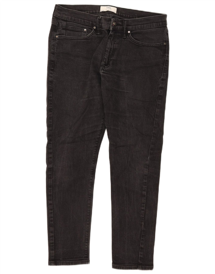 Jeans skinny da uomo Marks & Spencer W32 L29 cotone nero