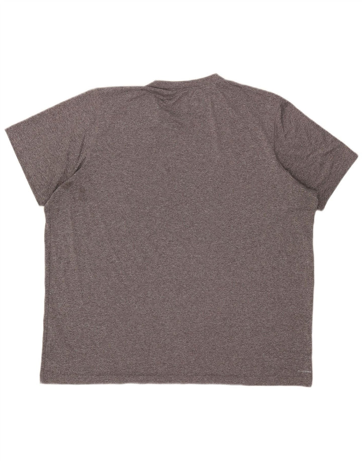 T-shirt Reebok da uomo Top 2XL poliestere chiazzato grigio