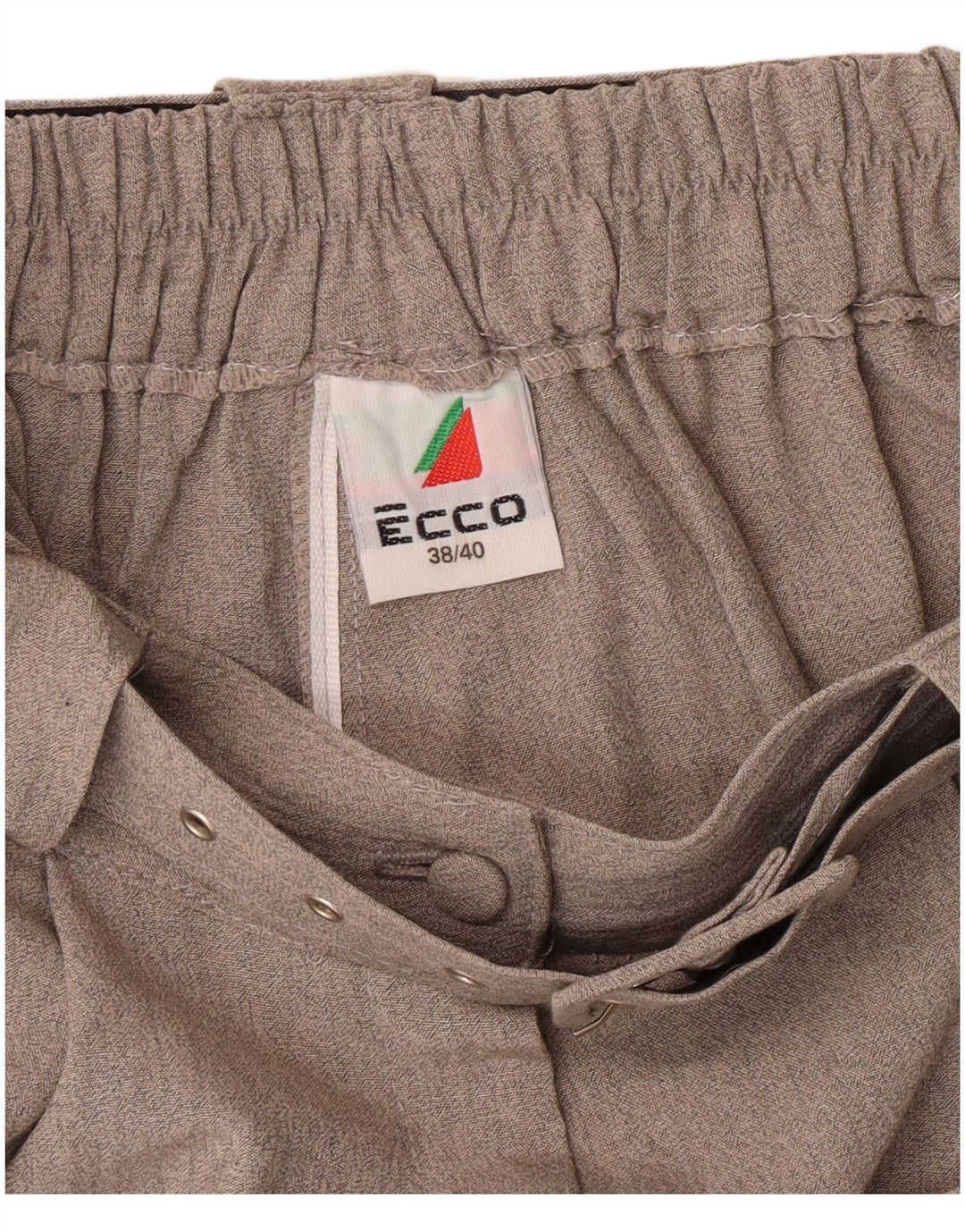 Pantaloncini casual a vita alta da donna Ecco EU 38/40 Medium W26 Grey Classic