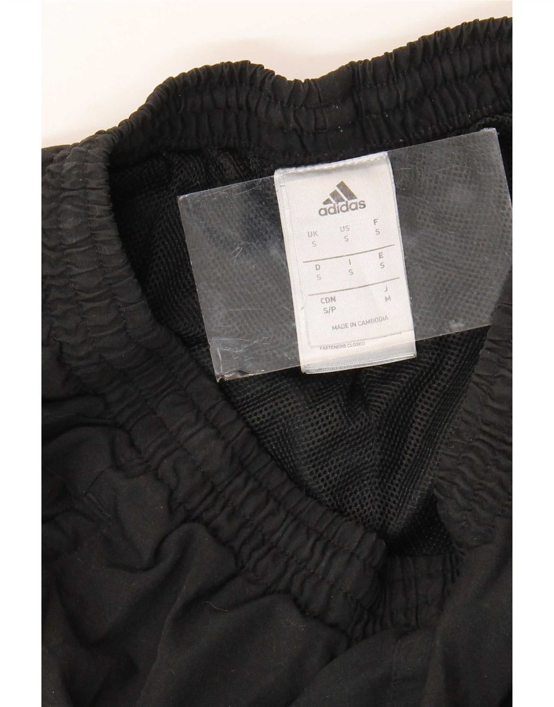 Pantaloni da tuta da uomo Adidas Joggers piccoli in poliestere nero