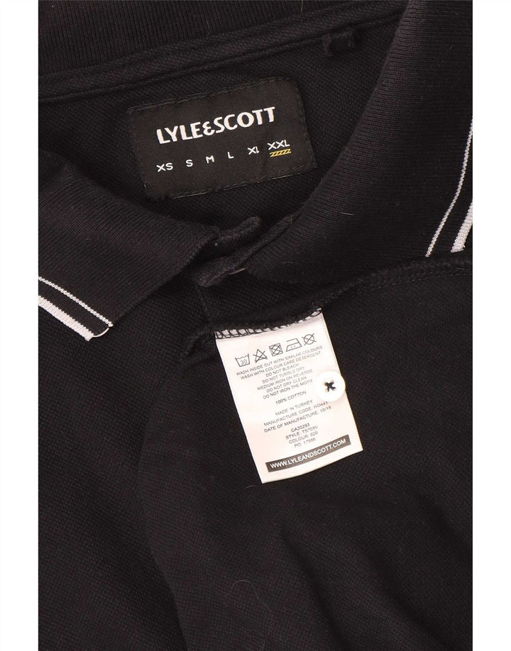 Polo da uomo Lyle & Scott 2XL cotone nero