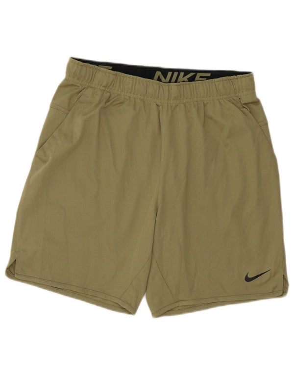 Pantaloncini sportivi Nike Dri Fit da uomo piccoli in poliestere verde
