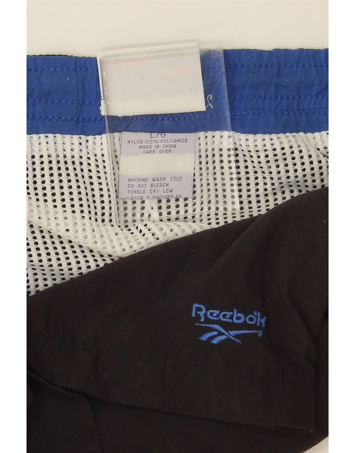 REEBOK Mens Swimming Shorts Large  Black Nylon Vintage Reebok and Second-Hand Reebok from Messina Hembry 