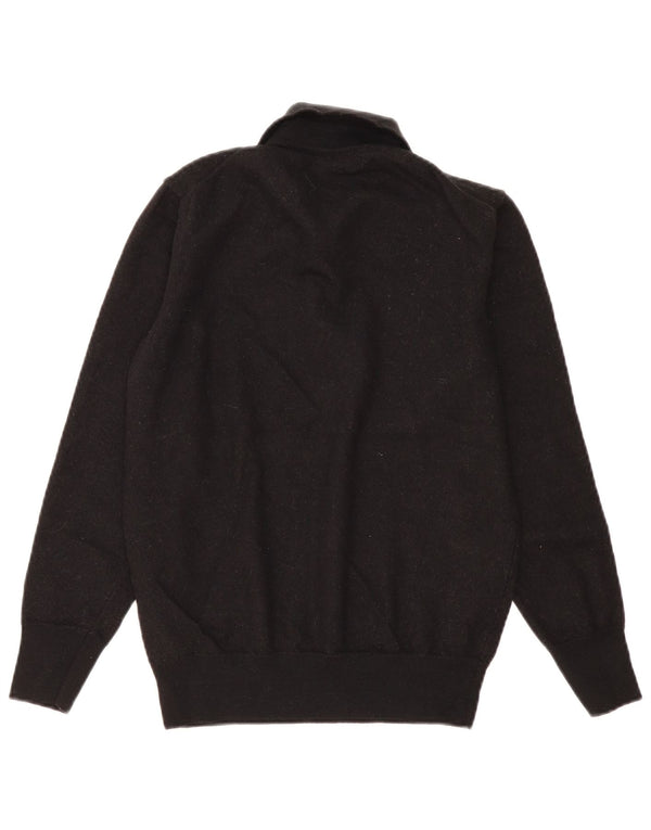 Maglione maglione collo alto da donna Zara UK 12 lana nera media