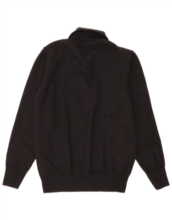 Maglione maglione collo alto da donna Zara UK 12 lana nera media