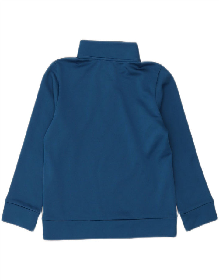 Felpa Under Armour da bambino con zip e collo, 6-7 anni, XS, blu, in poliestere