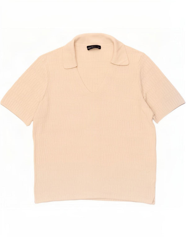 Polo da donna Marks & Spencer UK 14 Viscosa beige medio