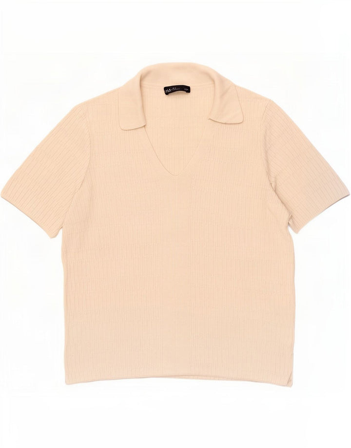 Polo da donna Marks & Spencer UK 14 Viscosa beige medio