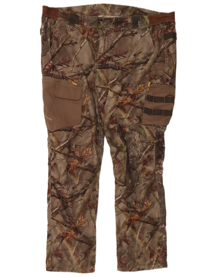 Pantaloni cargo slim da uomo Solognac W48 L34 mimetico multicolore