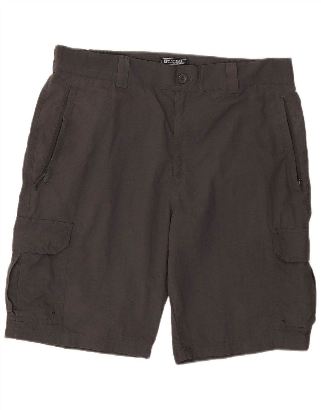 Pantaloncini cargo da uomo Mountain Warehouse W36 Large Grigi in poliammide