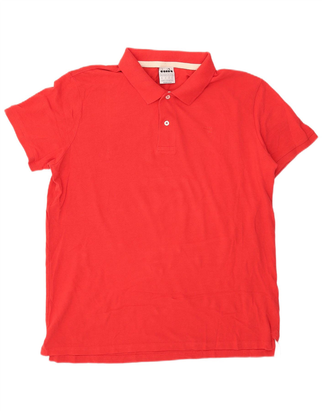 Polo Diadora Uomo 2XL Cotone Rosso