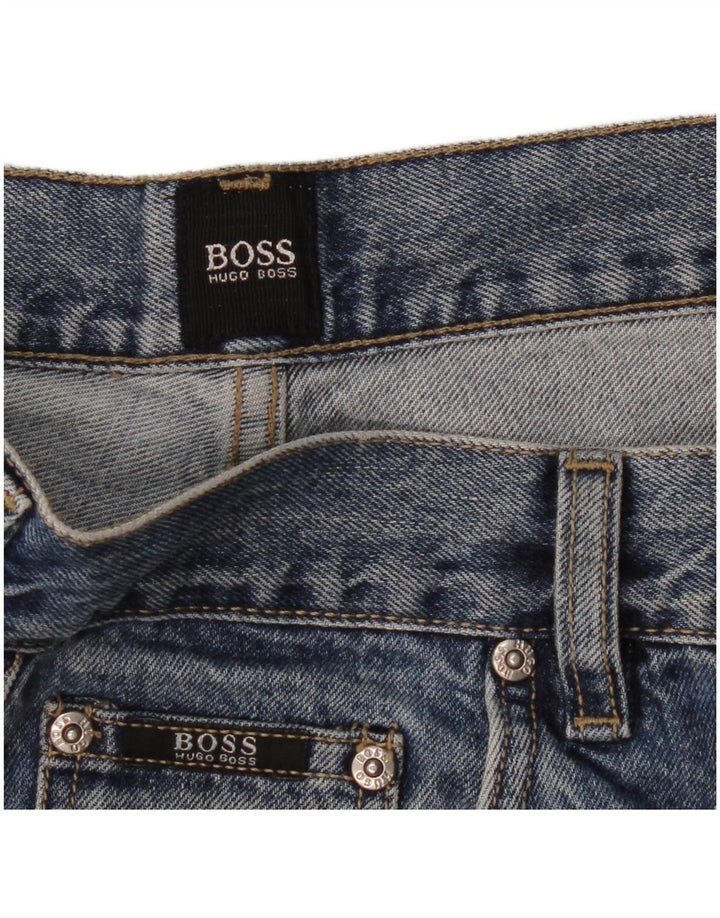 Jeans dritti da uomo Hugo Boss W32 L32 Blu