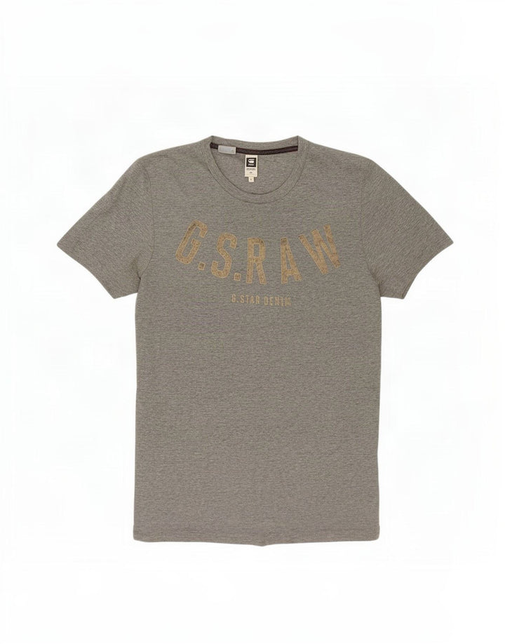 T-shirt grafica da donna G-Star Top UK 12 Cotone grigio medio