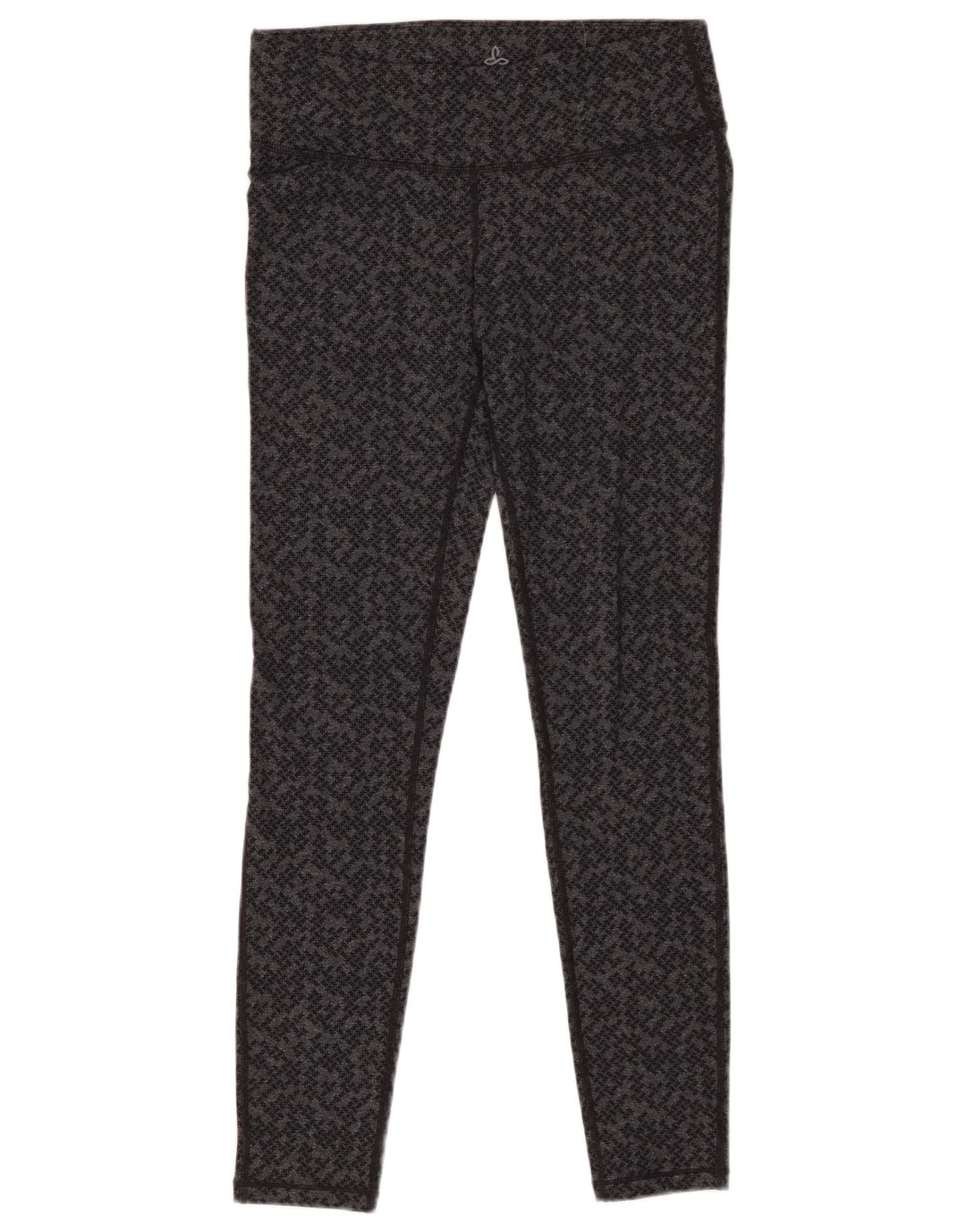 PRANA Leggings da donna UK 8 Piccolo nylon geometrico grigio