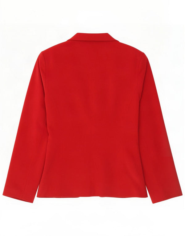 Etam Giacca blazer da donna UK 12 Medio Rosso Poliestere