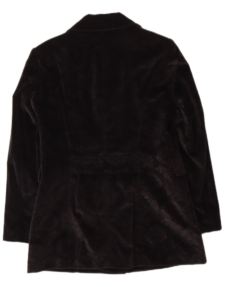 Giacca blazer a 3 bottoni da donna Betty Barclay UK 12 medio nero floreale