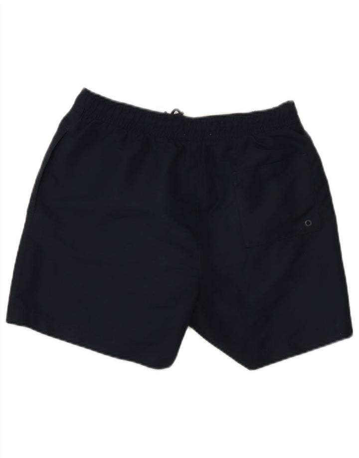 Pantaloncini da bagno grafici da uomo Calvin Klein piccoli blu navy