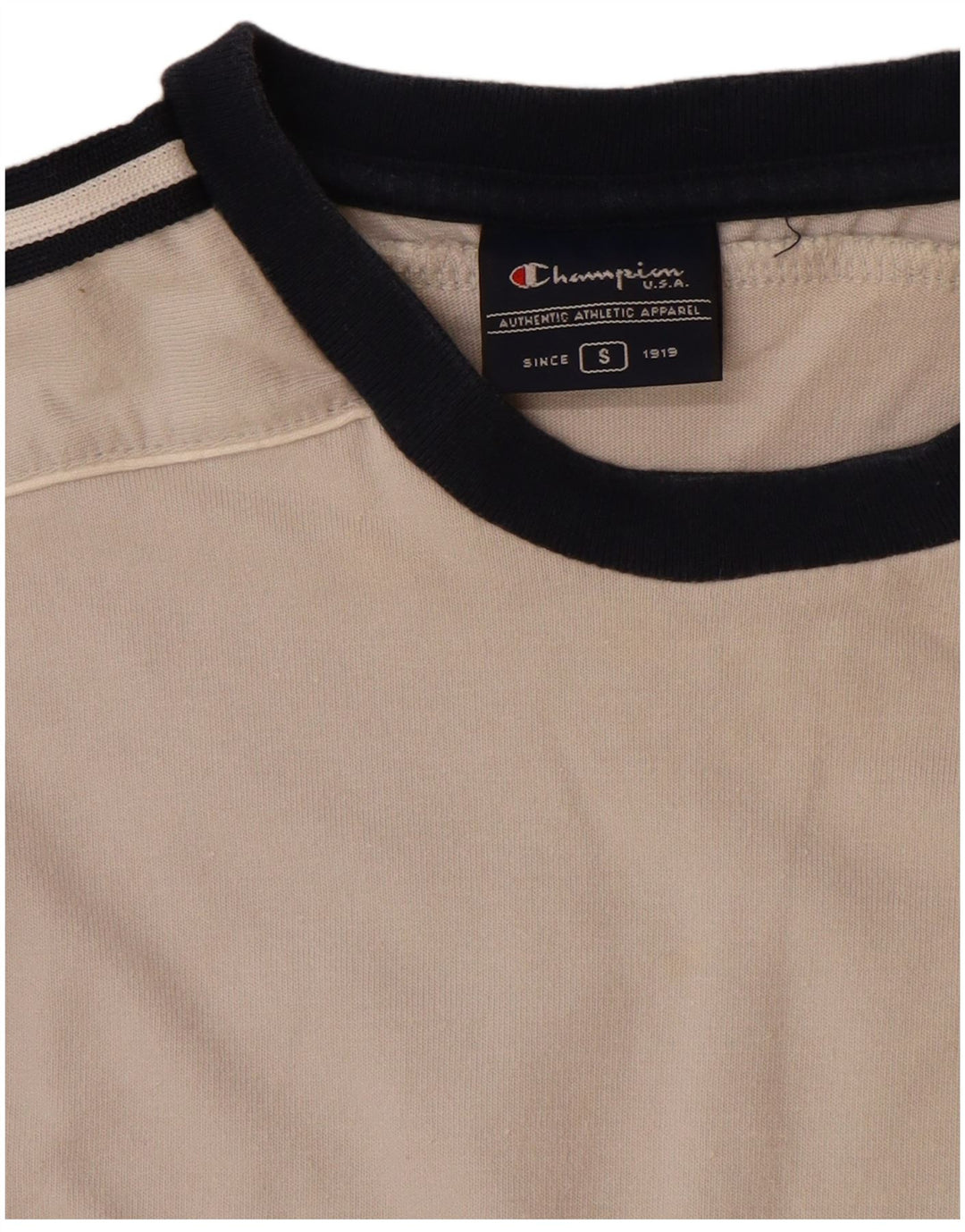 T-shirt grafica da uomo Champion Top piccola in cotone grigio