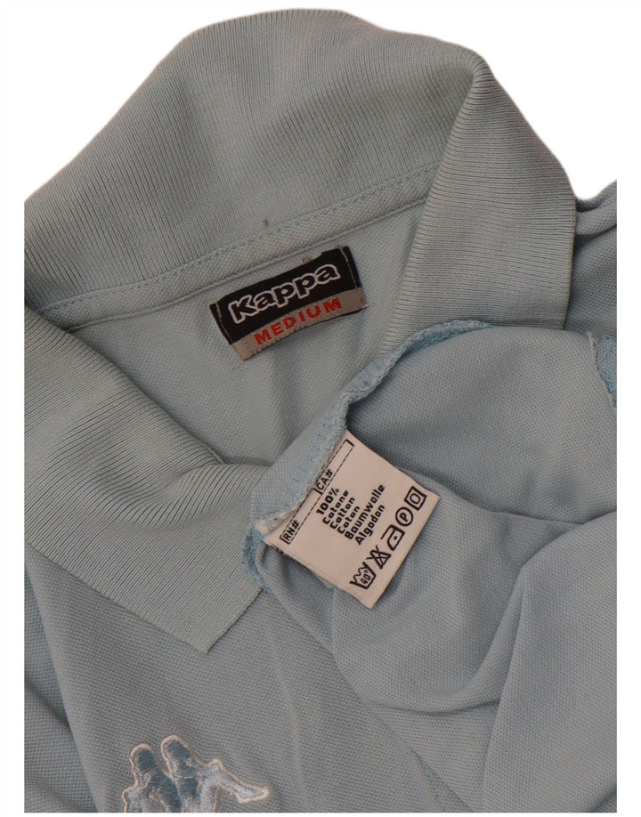 Polo Kappa da donna UK 12 blu medio in cotone