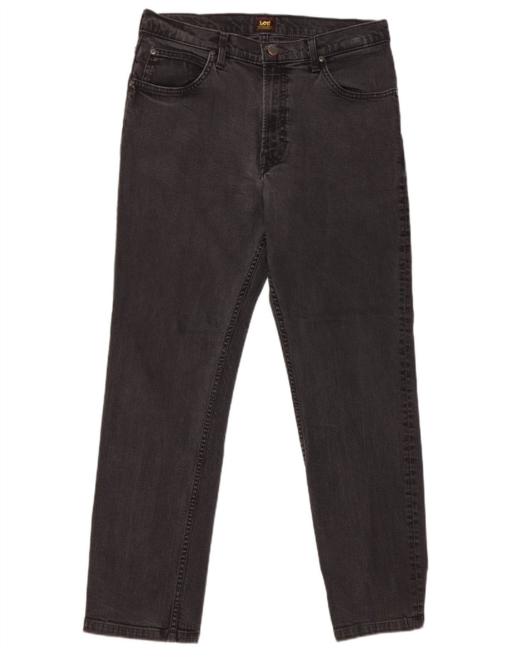 Jeans dritti da uomo Lee Brooklyn W34 L30 cotone nero