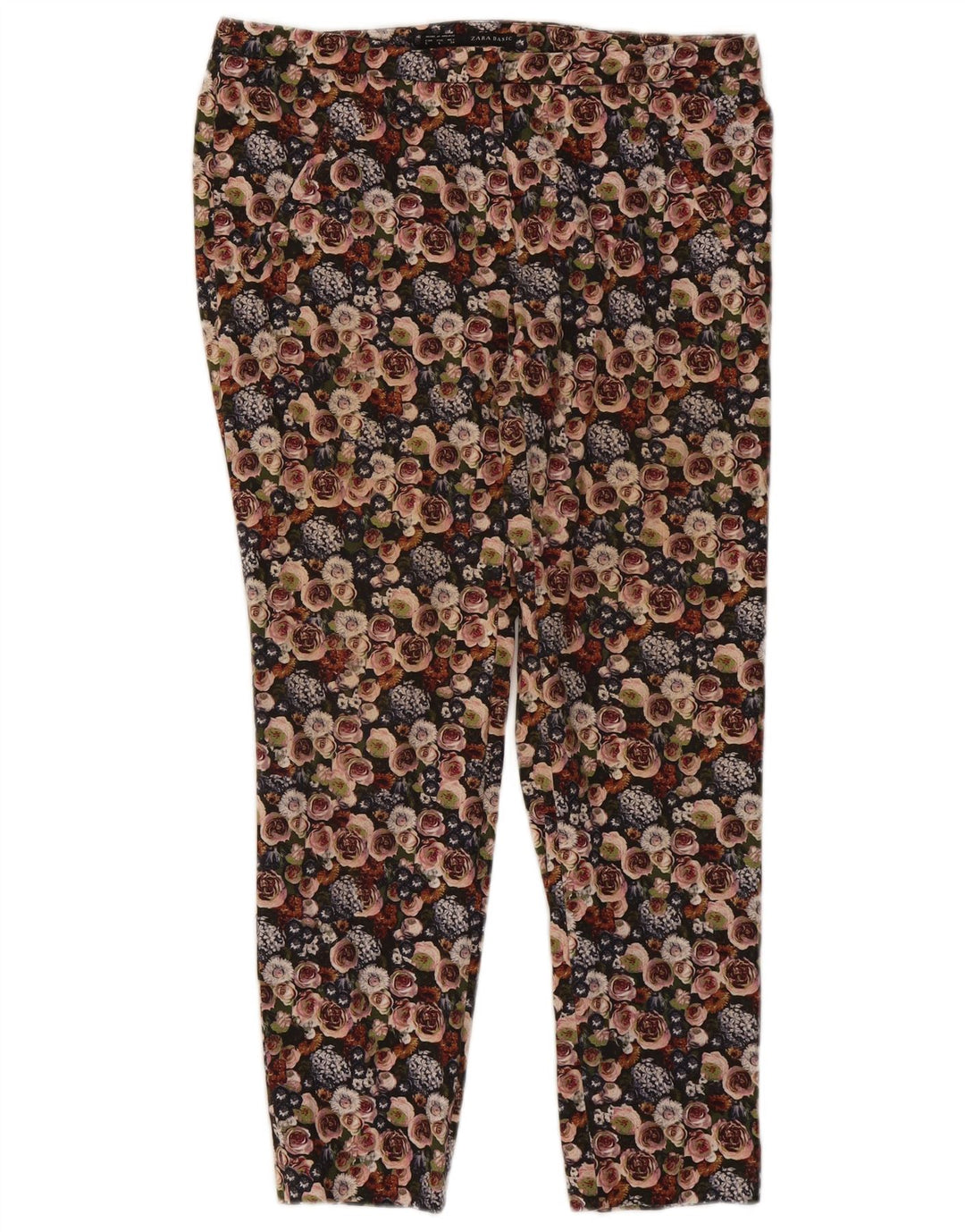 Pantaloni corti slim da donna Zara grandi W30 L26 multicolore floreale