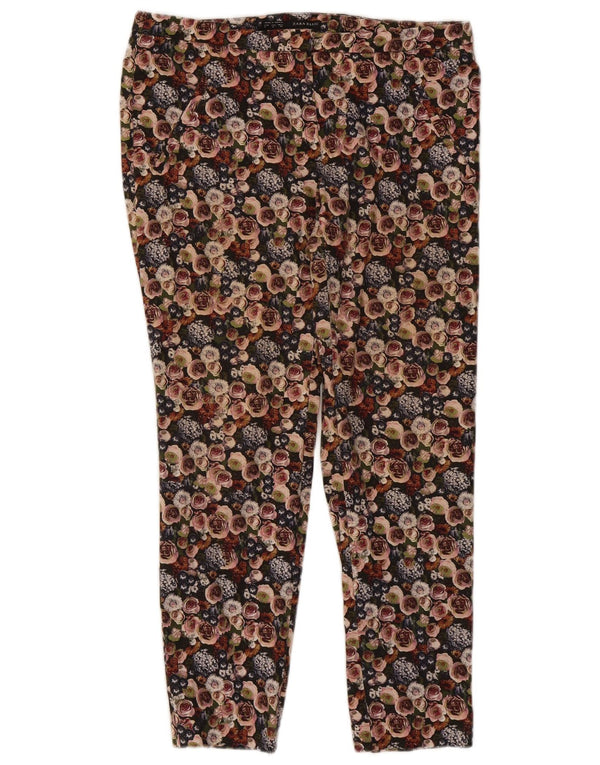 Pantaloni corti slim da donna Zara grandi W30 L26 multicolore floreale