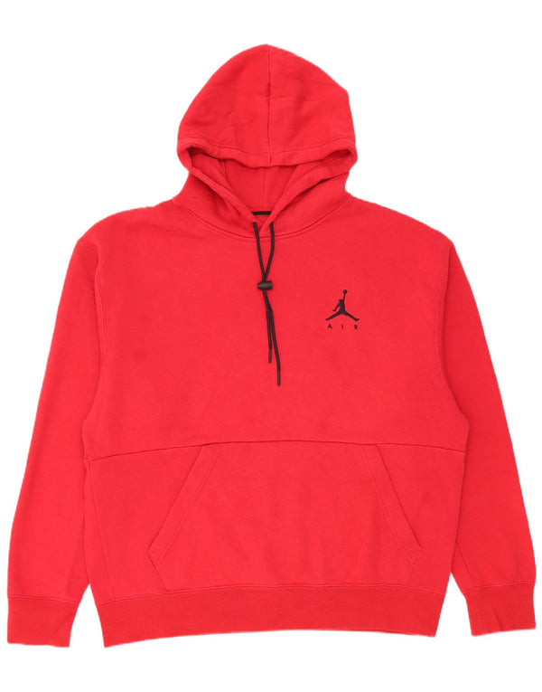 Felpa con cappuccio Jordan Standard Fit da uomo XL in cotone rosso