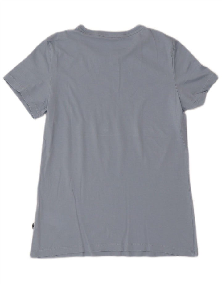 T-shirt grafica da donna Puma Top UK 12 cotone blu medio
