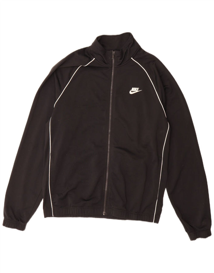 Giacca da tuta da uomo Nike, giacca media, nera, in poliestere
