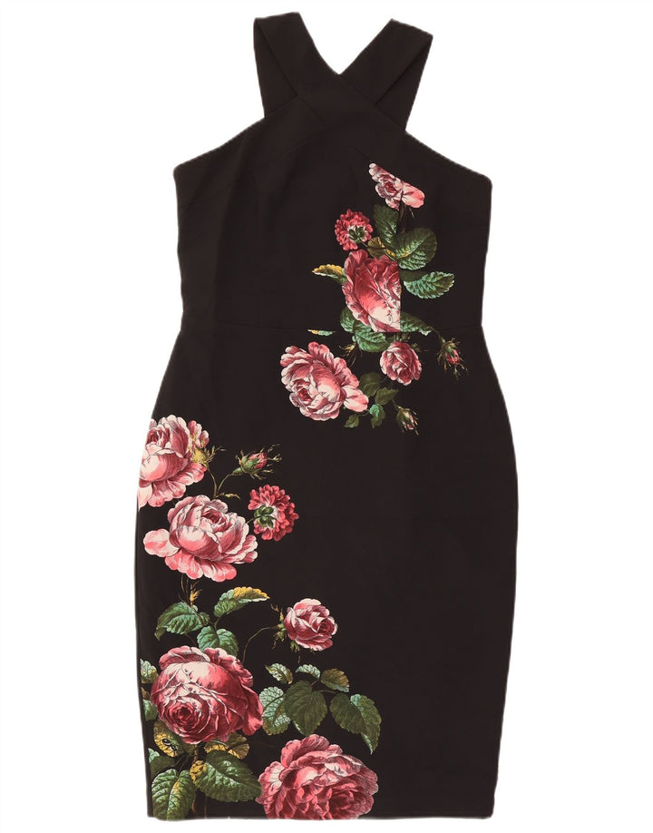 Abito Halter da donna Oasis UK 12 Poliestere floreale nero medio