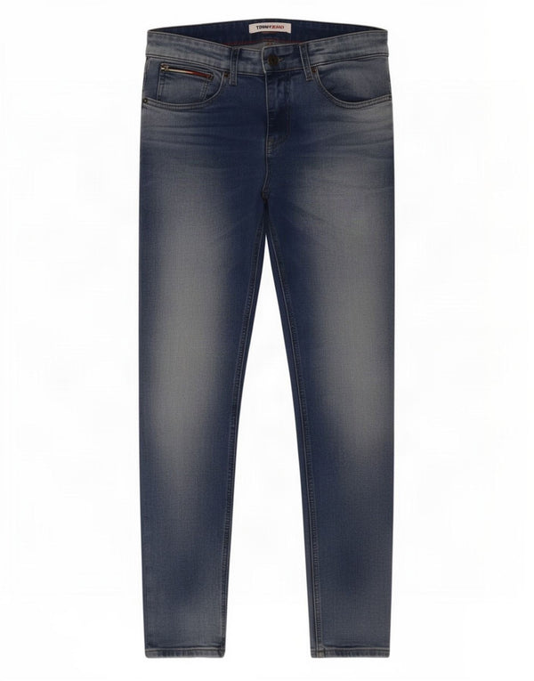 Tommy Hilfiger Uomo Austin Tapered Slim Jeans W30 L30 Cotone Blu